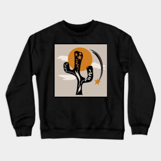 Desert Life Folk Art Crewneck Sweatshirt